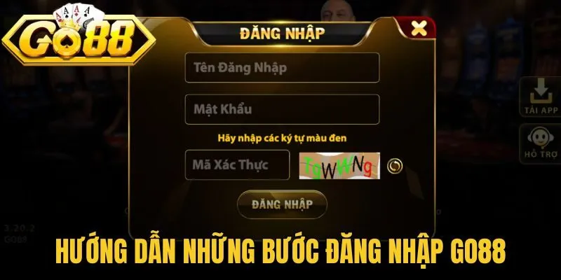 Hướng dẫn tường tận những bước  đăng nhập Go88