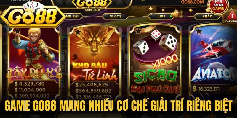Game Go88 mang nhiều cơ chế giải trí riêng biệt