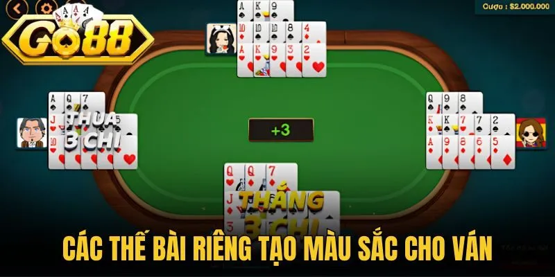 Các thế bài riêng tạo màu sắc cho ván
